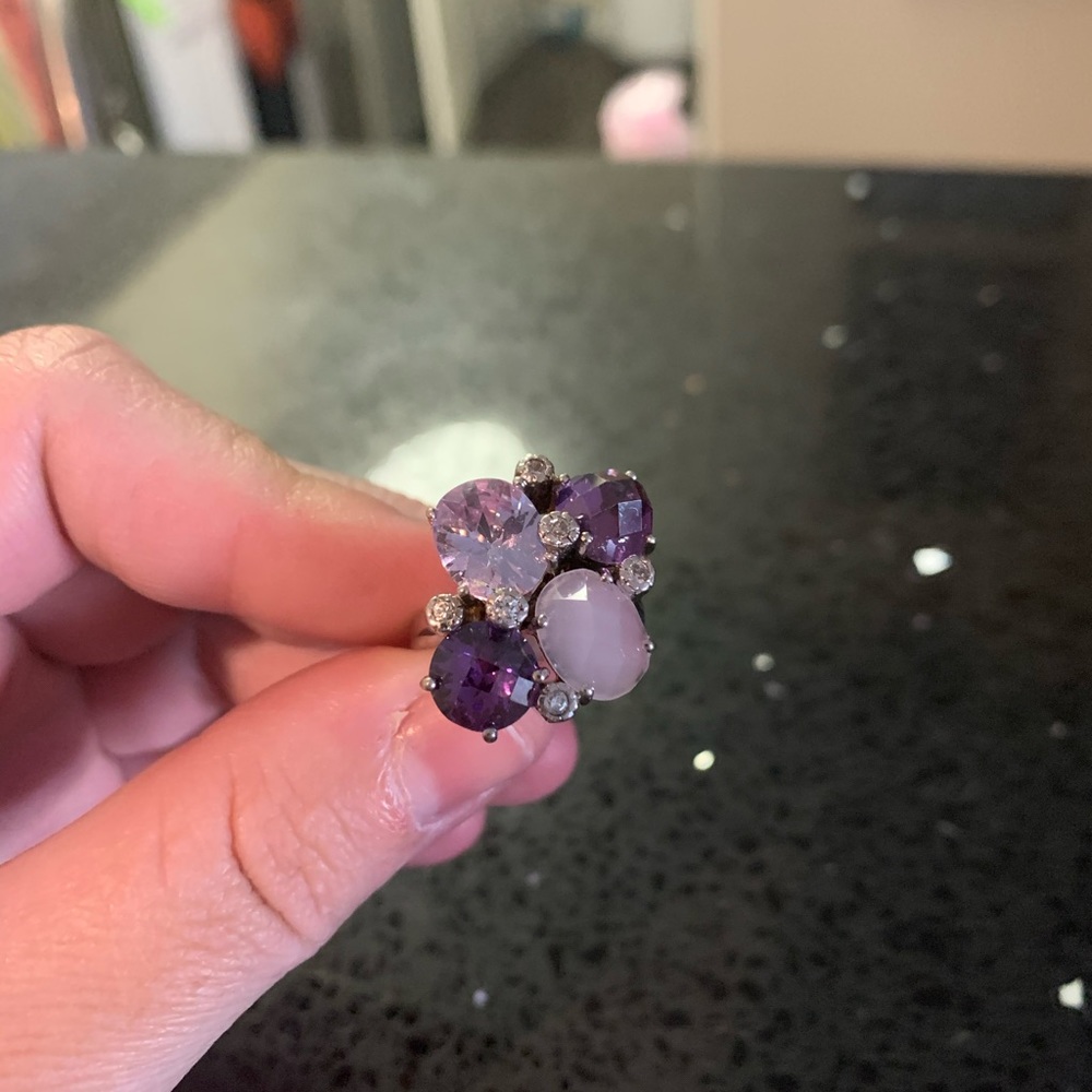 Size 6 purple amethyst ring